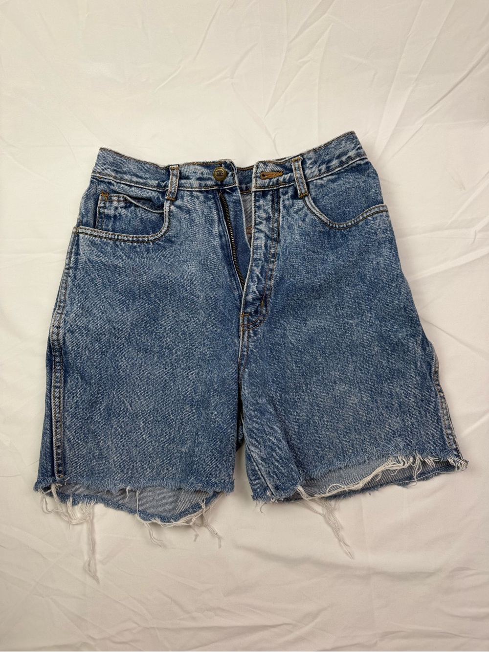 Blue Denim High-Waist Women's Shorts
